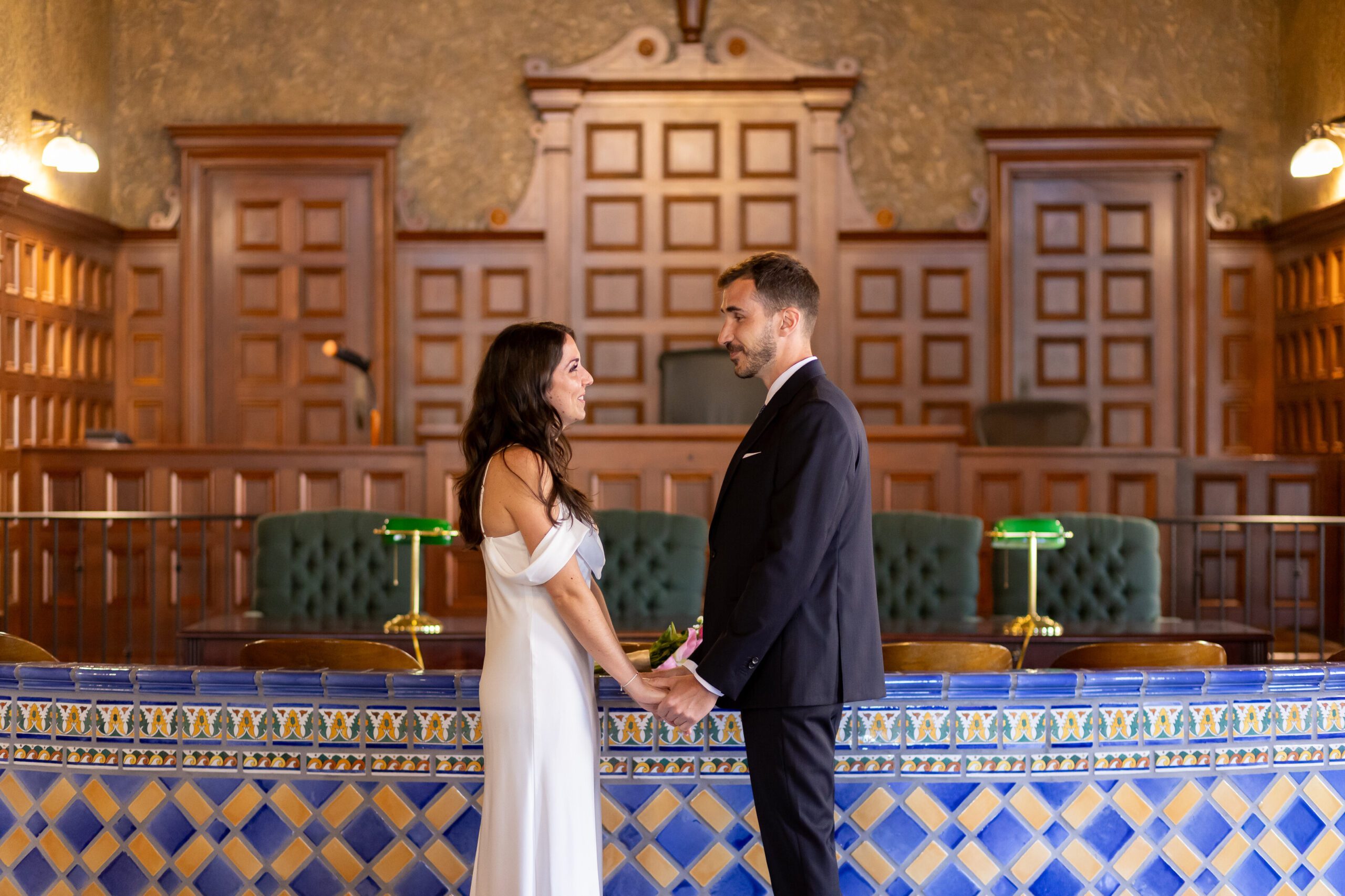 Civil ceremony at the Sarasota Courthouse one of the best places to elope in the US